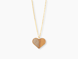 Houten Ketting Hartje