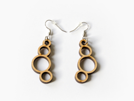 Wooden earrings Circles