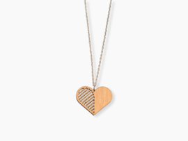 Wooden Necklace heart