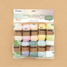 Scheepjes Catona colour pack 10x25g - Marshmallow Mix