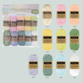 Scheepjes Catona colour pack 10x25g - Marshmallow Mix