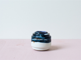 Porcelain pot S - Royal Chique blue
