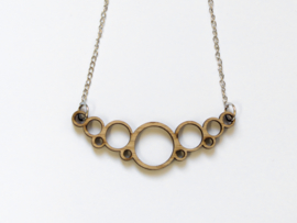 Wooden necklace mini Circles