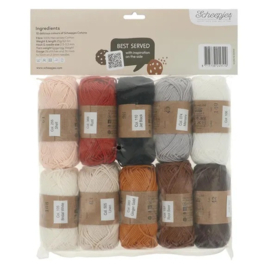 Scheepjes Catona colour pack 10x25g - Cookies
