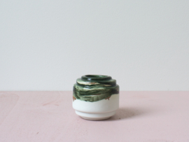 Porcelain pot S - Moss Green