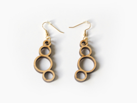 Wooden earrings Circles