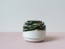 Porcelain pot M - Moss Green