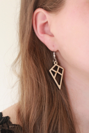 Wooden earrings Girl's Best Friend