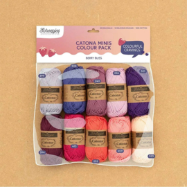 Scheepjes Catona colour pack 10x25g - Berry Bliss