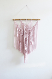 Roze bohemian wandkleed