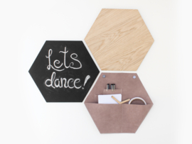 Hexagon chalkboard