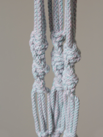 Macramé plantenhanger CottonCandy