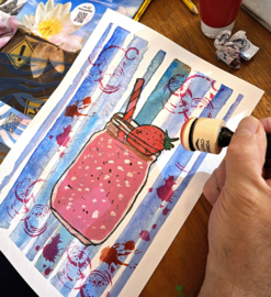 Workshop mixed media artwork - 3 juni 19:30-21:30 Veenendaal