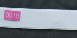 Elastiek wit 25 mm breed.