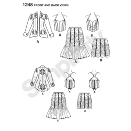 Patroon Simplicity 1248 (maat 32 t/m 38)