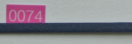 Denim blauw elastiek band 5 mm breed