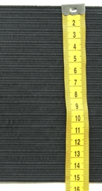 Elastiek zwart 15 cm breed.