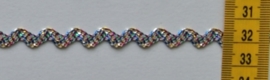 Galon band multi color metallic 1 cm breed.