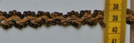 Galon band oud goud met pailletten 1,5 cm breed.