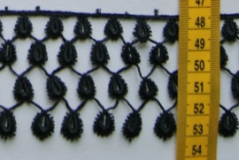 kant zwart druppels 6 cm breed.