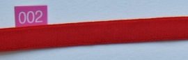 Elastiek rood 12 mm breed.