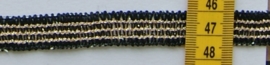 Elastiek band zwart/goud 1,5 cm breed. Zeer rekbaar