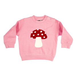 babysweater paddenstoel
