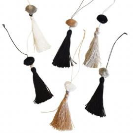 Tassel Teuntje zwart-wit-grijs