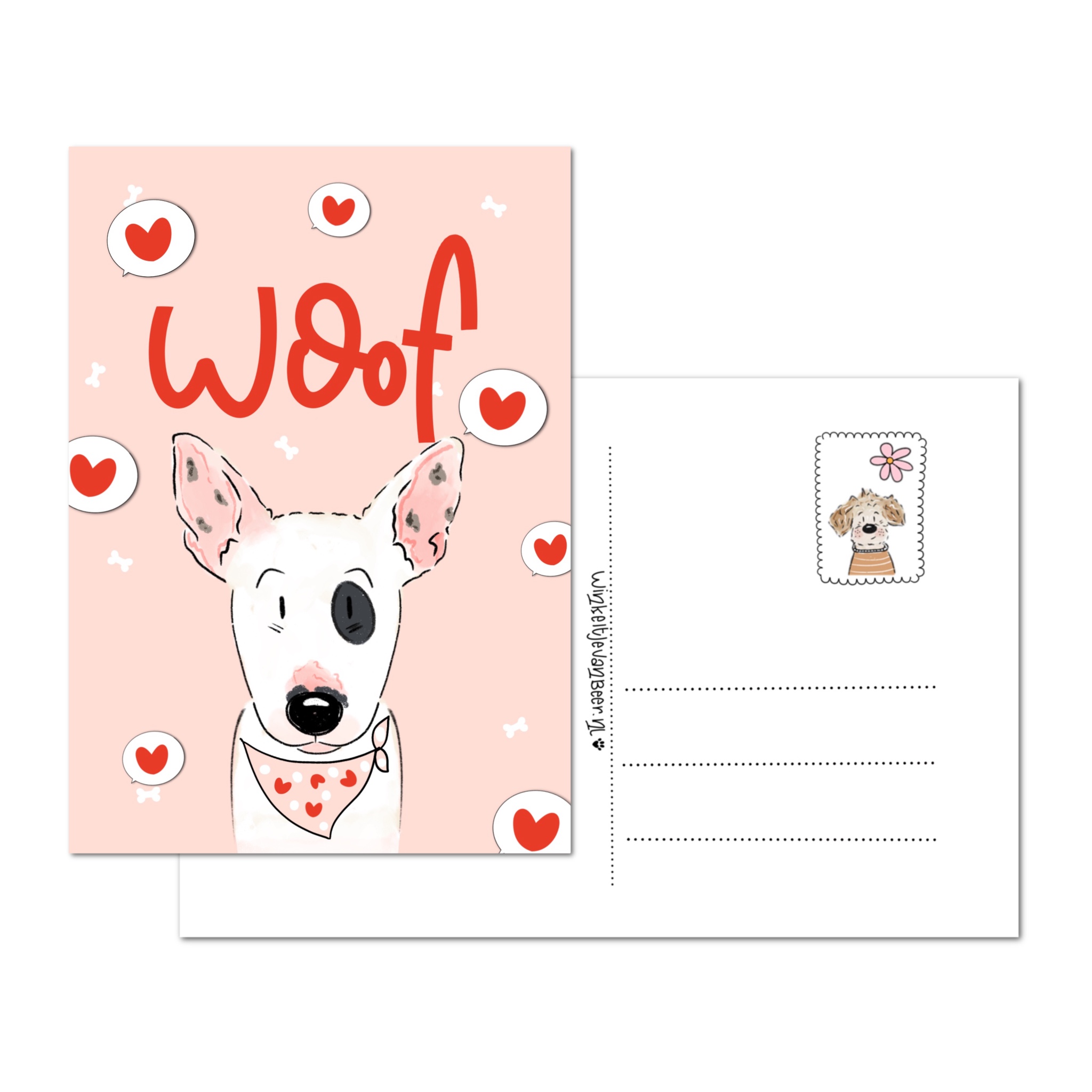WOOF met hartjes