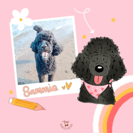Honden cartoon portretje - Schrijf je in voor de wachtlijst!