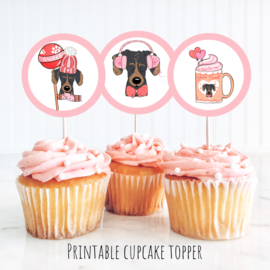 Cupcake toppers printable pawty