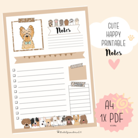 CUTIES Notes Yorkie