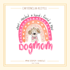 Regenboog pink dogmom | 1 en 2 hondjes Restyle