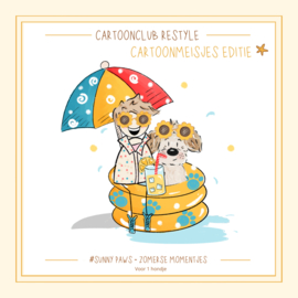 Cartoonmeisje ⭐️ Sunny Paws  | 1 en 2 hondjes Restyle