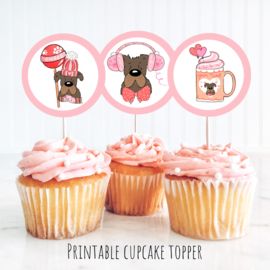 Cupcake toppers printable pawty