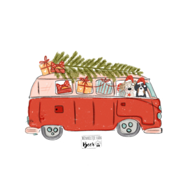 Restyle Christmas Bus voor 2 hondjes