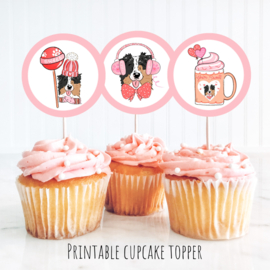 Cupcake toppers printable pawty