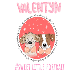 Restyle  Sweet Little Portrait - 2 hondjes