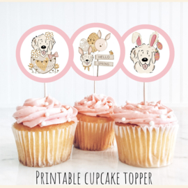 Cupcake toppers printable Easter