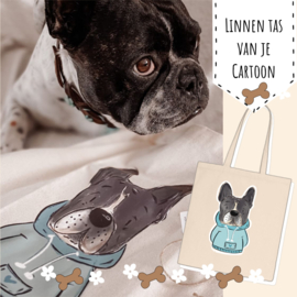 Linnen tas  Cartoon doggie