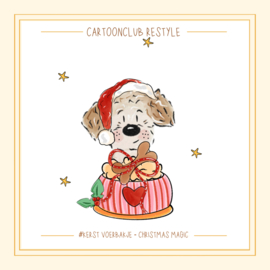 Kerst voerbakje | 1 en 2 hondjes Restyle