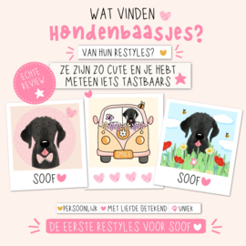 Honden cartoon portretje 2026 | incl A4 & A6 art prints