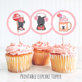 Cupcake toppers printable pawty