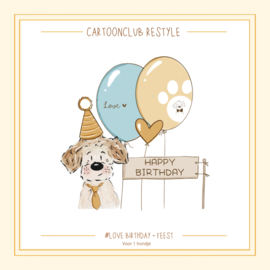 Love Birthday | 1 en 2 hondjes Restyle