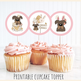 Cupcake toppers printable Easter