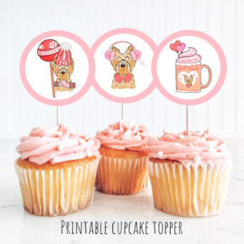 Cupcake toppers printable pawty