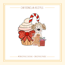 Christma Cupcake | 1 en 2 hondjes Restyle