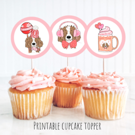 Cupcake toppers printable pawty