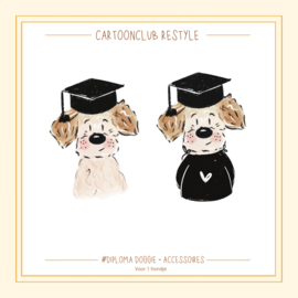 Diploma Doggie  | 1 en 2 hondjes Restyle