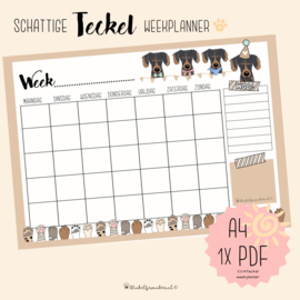 CUTIES Teckel Weekplanner